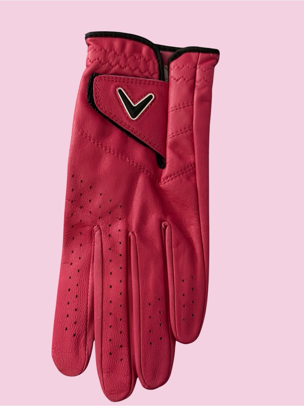 ⛳CALLAWAY🎀Hot Pink Left Hand Golf Glove🎀Leather🎀Women’s Medium🎀NWT🎀Coquette!!